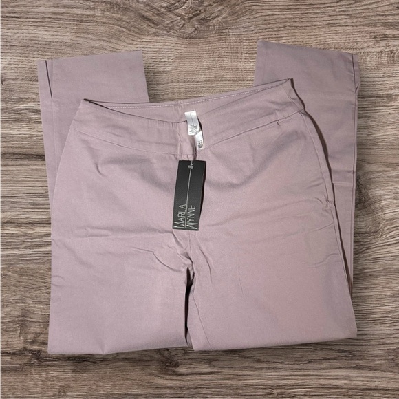 Marla Wynne Soft Lavender Capri Stretch Pants Size 14 🆕 - Picture 2 of 8